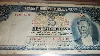 2. Emisyon 5lira 1. Tertip ingiltere baskı 5lirayi sizlrre anlattık