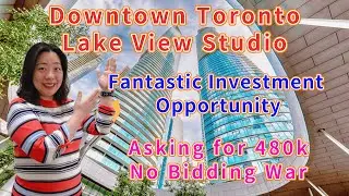 Exclusive listing, no bidding! Only 480k to buy this lake view condo studio in Downtown Toronto