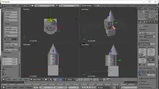 Blender Add Objects and Quad View