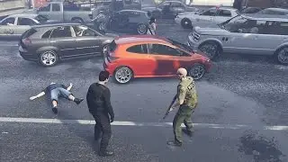 GTA V - Highway Chaos (Funny Moments)