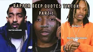 Rapper Deep Emotional Quotes on Tiktok part 1