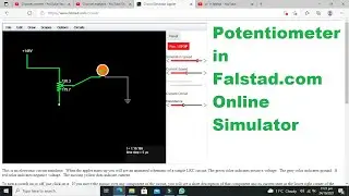 potentiometer in falstad simulator online | how to use potentiometer in falstad simulator