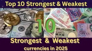 Top 10 Strongest & Weakest Currencies in the World 2025 | Currency Value Ranking Based on USD