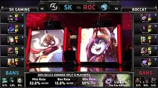 SK Gaming vs Roccat Game 1 | 3rd place EU LCS Summer 2014 Playoffs | SK vs ROC S4 Worlds Regionals