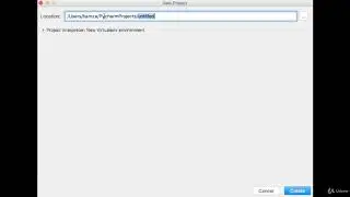 PyCharm launch and creating project