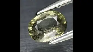 0.99 Ct Natural Yellow Green Sapphire Tanzania Unheated Oval Gemstone