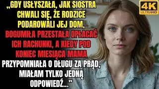 „Moi rodzice dali dom mojej siostrze, a ode mnie zażądali, żebym sama opłacała swoje wydatki, ale ja