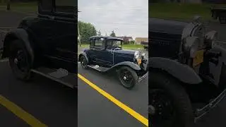 1931 Ford Model A 5 window coupe startup!