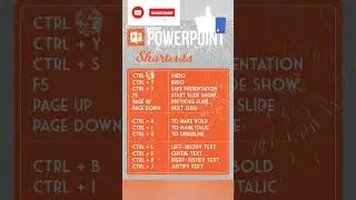 Power point shortcut keys #powerpoint #shortsviral #youtubeshorts