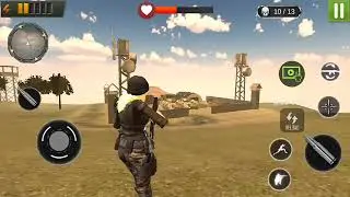 WW2 US Army Commando Survival Battleground (Level 11 - 12) Android GamePlay
