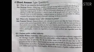 Class 12 R.B.S.E chapter 2 political science power Authority and Legitimacy  राजस्थान &zwnj;बोड पाठ दो