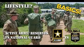 Active Army, Army Reserves vs NEVADA Army National Guard BASICS!!