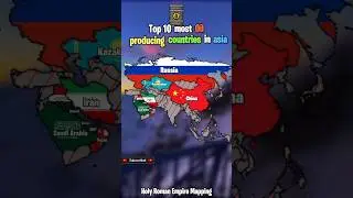 Top 10 most Oil producing countries in asia #shorts #geography #mapping #history #map #countryballs