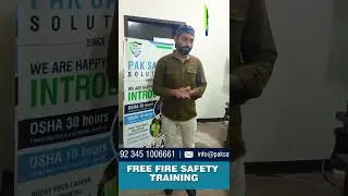 Fire Safety Training Course | Free Fire Safety Course | Pak Safety Solutions