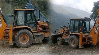 New Jcb 3dx plus road cutting work, Arunachal Pradesh New Road cutting work. Jcb video.