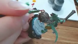 Seraphon painting (Warhammer Underworlds the jaws of itzl warband)