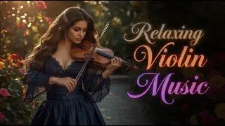 Relaxing Violin Music 2025 – Elegant Girl Playing Under Soft Light
