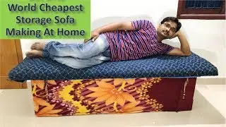 How to Make Best Storage Diwan Sofa at Home Below 1000 Rs/- Cost || Best Out of Waste
