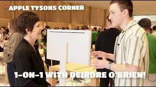 1-on-1 With Apple's Deirdre O'Brien! | Apple Tysons Corner Reopening | Frank McShan