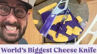 World's Biggest Cheese Knife | Purple Cutco Cheese Knife