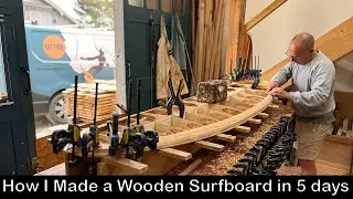 How I Made a Wooden Surfboard in 5 days