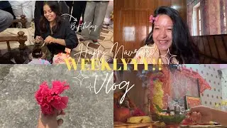 Weekly Vlog💗-navratri, kirtan, birthday & fasting😋💗😂