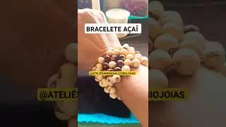 BRACELETE BIOJOIA COM SEMENTES DE A&Ccedil;A&Iacute; #grafismo  #pulseira #biojoias  @sandrasallesbiojoias