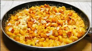 Creamy chicken pasta recipe!low carb pasta recipe for weight loss !white sauce pasta recipes