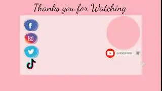 Outro Pink Template No text