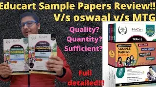Educart Sample Papers Term - 2 Review | Educart V/s Oswaal V/s MTG |
