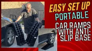 Honest Review Check this Sturdy Portable Car Ramps Easy Oil Changes & Tire Work #carramps #oil