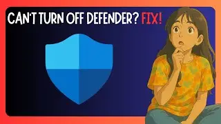 How To FIX Unable To Disable Windows Defender - GUIDE