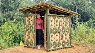How to Design Outdoor Toilet From Bamboo House |  Trieu Mai Huong