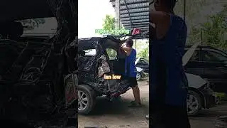 Toyota avanza ongoing repair ✅ #autorepair #bodyrepair #welding #welder