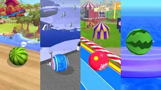 Christmas Ball VS Watermelon Ball Which Insane Ball Pass First All Levels??