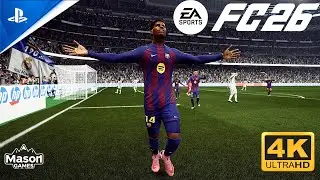 FC 26 GAMEPLAY -  REAL MADRID vs BARCELONA  - LALIGA 25/26 Full Match | PS5TM | 4K