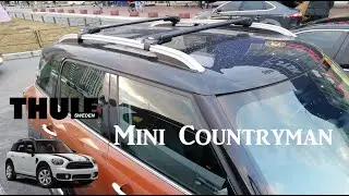 Roof rack bars with railing Thule Wingbar Edge for Mini Countryman