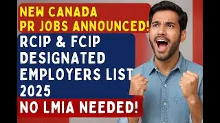 New Canada PR Jobs Announced! ✅ RCIP & FCIP Designated Employers List 2025  No LMIA Needed!