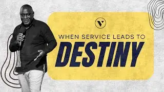 When You Make Yourself Available To Serve, God Makes You Available For Your Destiny.