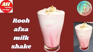 Roohafza Milkshake/quick rooh afza milk shake recipe/summer special drink.