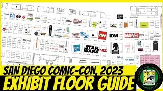 San Diego Comic-Con 2023 Exhibit Floor Map Guide (Swag, Exclusives & More)