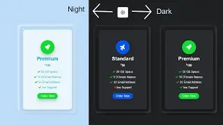 How To Toggle Between Dark and Light Mode |  Pricing Table Using HTML CSS & Javascript