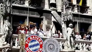 FC Bayern Doublefeier Marienplatz M&uuml;nchen 2016
