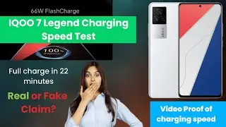 IQoo 7 legend battery charging speed test