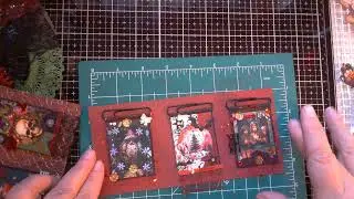 Gothic holiday altered paper clips part 2 🎄🕷️❄️🕸️🎁
