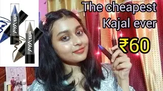 I've Literally Found The Cheapest Blue & Brown Kajal Ever|| AYA Kajal Review||