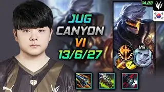 Vi Jungle Build Canyon Sundered Sky Conqueror - LOL KR Master Patch 14.23