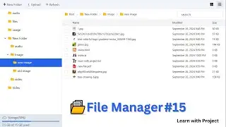 File Manager App MERN Stack ReactJS NodeJS ExpressJS MongoDB Tailwind CSS header UI design #15