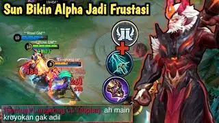 SUN BIKIN ALPHA LANGSUNG JADI FRUSTASI | SUN BEST BUILD TERSAKIT 2025 | NEW SEASON - MLBB