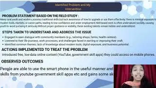 My social internship in skill identification and development domain